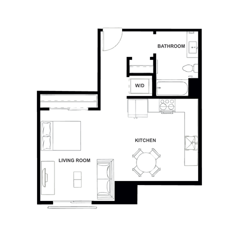 S5H Floor Plan at Eleanor H16 Apartments